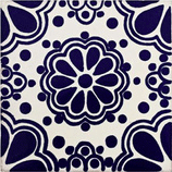 indigo tile pattern